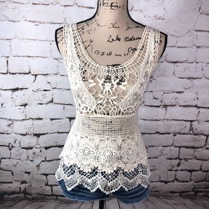 Boho Crochet Lace Tank Top